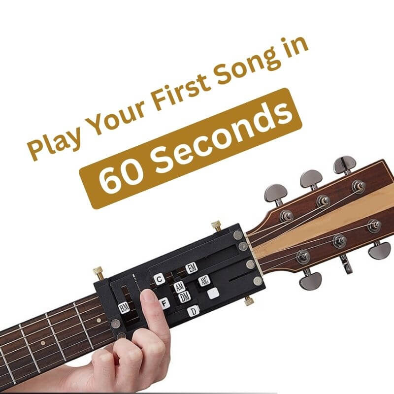 Guitar Chord Presser - Play F Chord Day 1 (USA Shipping)